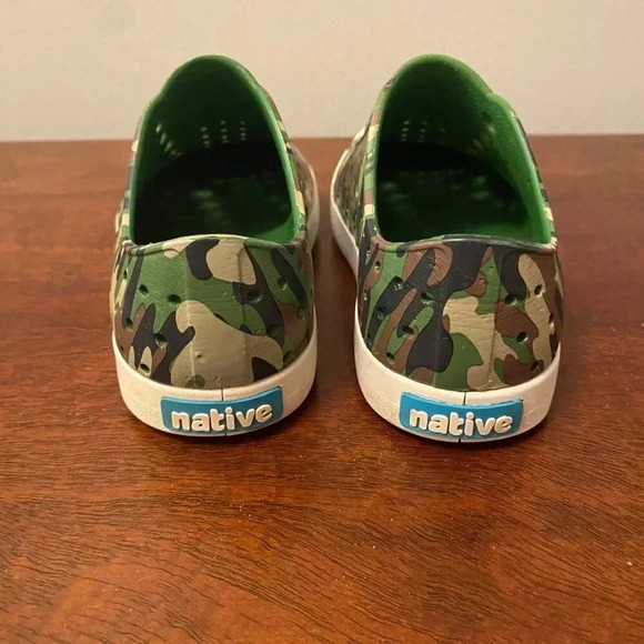 Native Kids Jefferson Camo Slip-On Shoes C11 - Picture 3 of 4